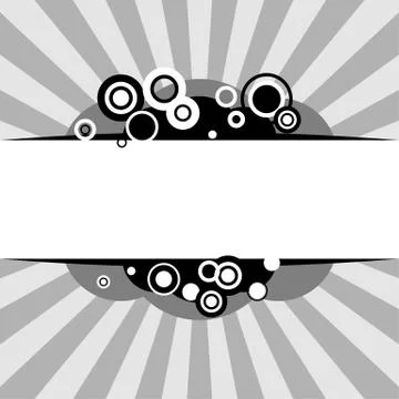 Black and white frame Stock Illustration