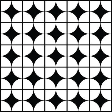 Black and white geometric background patterns icon Stock Illustration