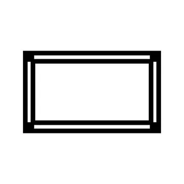 Black And White Geometric Frame Stock Illustration