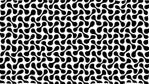 Black and white geometric maze pattern design Stock Footage 333783072