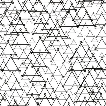 Black and white geometric pattern. Abstract background Stock Illustration