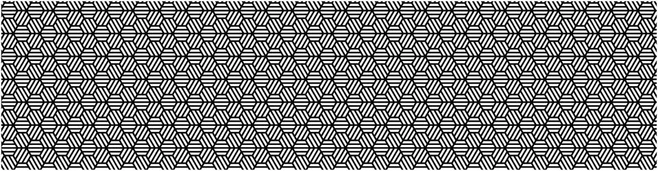 Black and white geometric pattern with striped interlocking hexagons, abstr.. Stock Illustration
