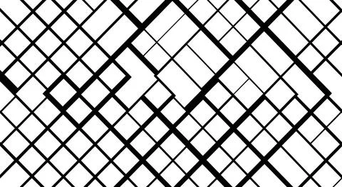 Black and white geometric pattern featuring overlapping diagonal lines form.. Illustrazione stock