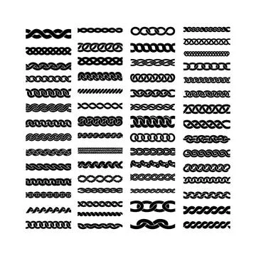 Black and white geometric patterns seamless texture collection with zigzags.. イラスト素材