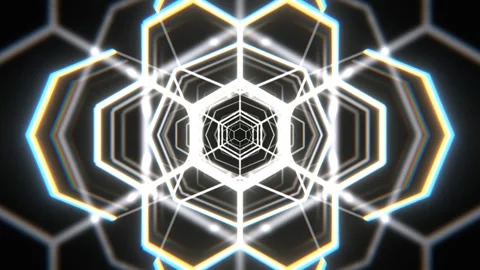 Black and White Geometric Shapes Flashing Festival Light Strobe Background V Vidéo 341676343
