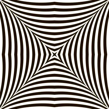 Black and White Geometric Vector Shimmering Optical Illusion Stock Illustration