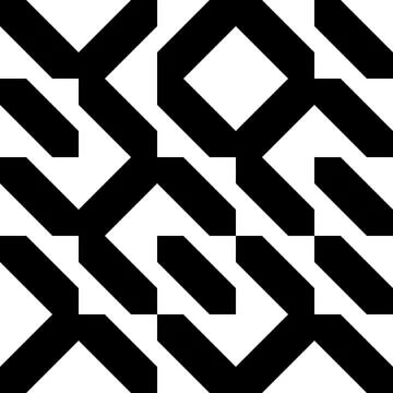 Black and white geometric vector pattern minimal posters .. Stock Illustration