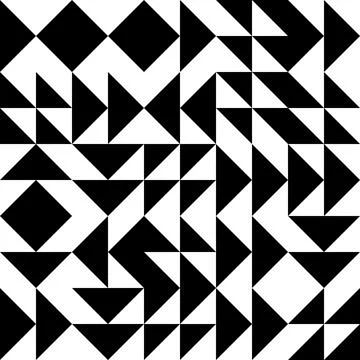 Black and white geometric vector pattern minimal posters .. Stockillustratie