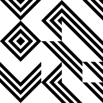 Black and white geometric vector pattern minimal posters .. Stock Illustration