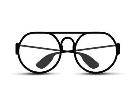 Black and white glasses Stock-Illustration