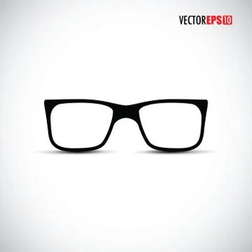 Black and white glasses Stock-Illustration