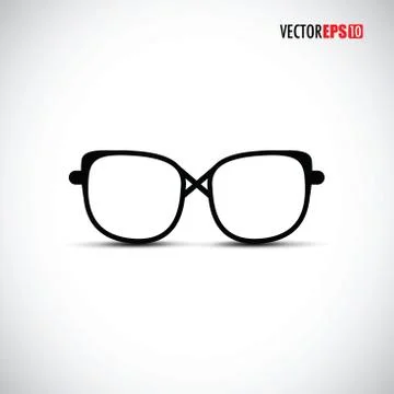 Black and white glasses Stock-Illustration