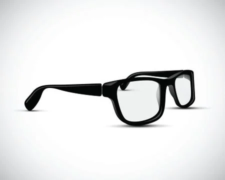 Black and white glasses Stock-Illustration