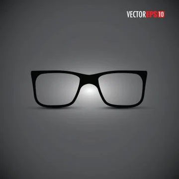 Black and white glasses Stock-Illustration