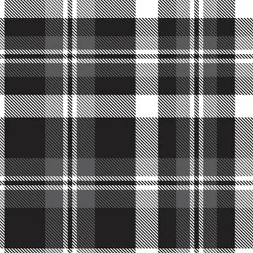 Black and White Glen Plaid textured Seamless Pattern Stock Illustration