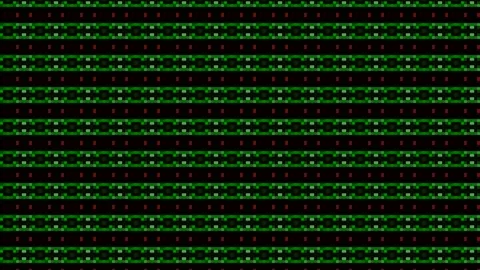 Black and white glitch texture featuring repeating patterns and structured 스톡 동영상 276575514