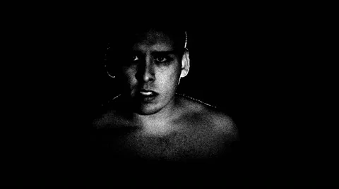 Black and white gothic Stock Footage 52770443