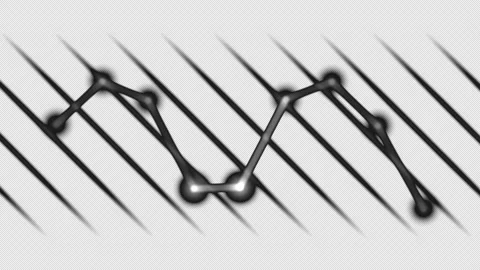 Black and white gps trail background for seamless looping Stock Footage 341763310