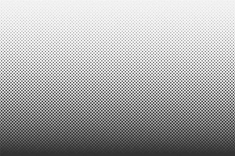 Black and white gradient halftone background. Comics style vector seamless pa Illustrazione stock