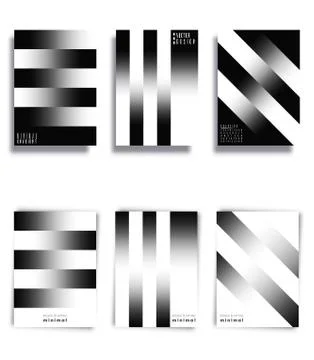 Black and white gradient lines background. Vector illustration. Stock Illustration