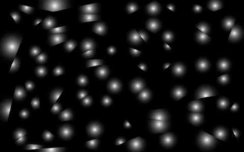 Black and white gradient polygonal vector illustration Stock Illustration
