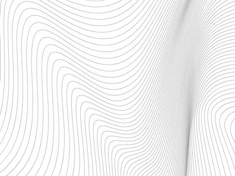 Black and white gradient wavy stripes background Stock Illustration