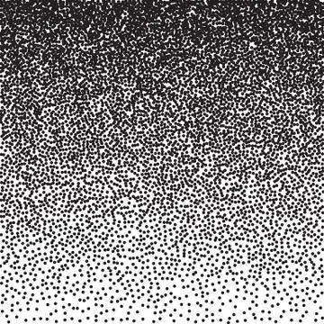 Black and white grainy dotwork gradient texture. Retro halftone stippled Stock Illustration