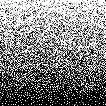 Black and white grainy dotwork gradient texture. Retro halftone stippled Stock Illustration