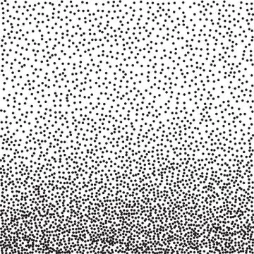 Black and white grainy dotwork gradient texture. Retro halftone stippled Stock Illustration