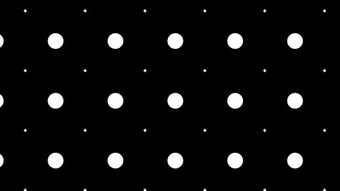 Black and white graphic pattern with geometric figures, in 4K. Stock Footage 112245722