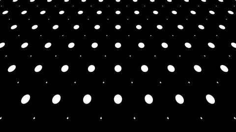 Black and white graphic pattern with geometric figures, in 4K. Stock Footage 112245736