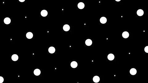 Black and white graphic pattern with geometric figures, in 4K. Stock-Footage 112245813
