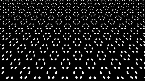 Black and white graphic pattern with geometric figures, in 4K. Stock-Footage 112245993
