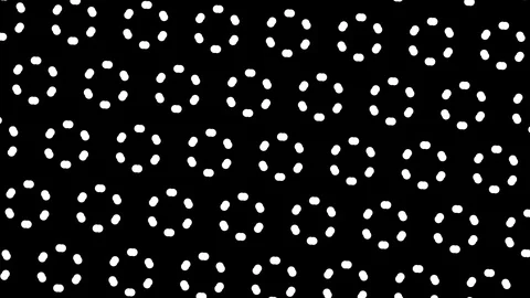 Black and white graphic pattern with geometric figures, in 4K. Video stock 112246137