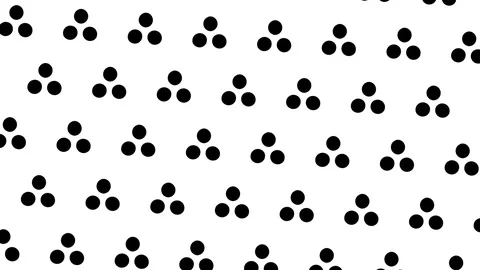Black and white graphic pattern with geometric figures, in 4K. Stock Footage 112246331