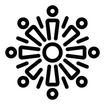 Black and white graphic of a stylized sun with radiating beams, suitable for イラスト素材
