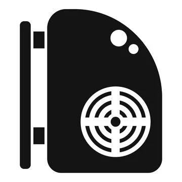 Black and white graphics of a gpu icon 스톡 일러스트