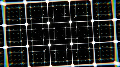 Black and white grid loop animated background Stock Footage 276497304