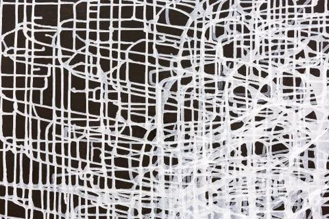 Black and white grid of paint leak drips Stock Illustration