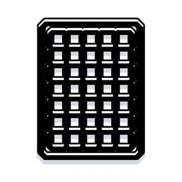 Black and white grid pattern minimalist design Stock Illustration