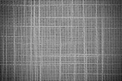 Black and white grid pattern linen background, Stock Photos
