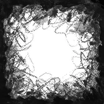 Black and White Grunge Background Stock Illustration
