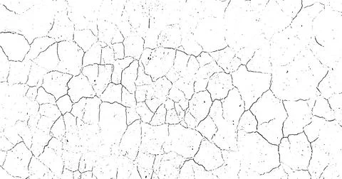 A black and white grunge  effect for overlay, cracked  texture Stock Illustration