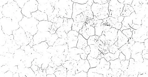 A black and white grunge  effect for overlay, cracked  texture Stock Illustration