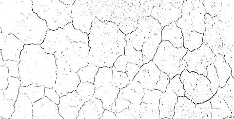 A black and white grunge  effect for overlay, cracked  texture Stock Illustration