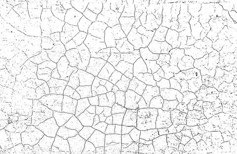 A black and white grunge  effect for overlay, cracked  texture Stock Illustration
