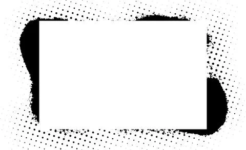 Black and white Grunge frame, Grunge border, grunge border template frame Stock Illustration