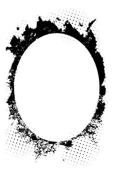 Black and white Grunge frame, Grunge border, grunge border template frame Stock Illustration