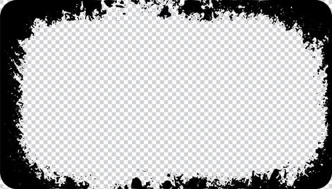 Black and white Grunge frame, Grunge border, grunge border template frame Stock Illustration
