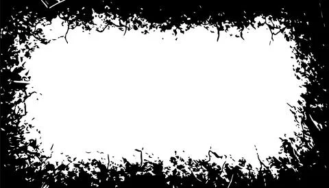 Black and white Grunge frame, Grunge border, grunge border template frame Stock Illustration
